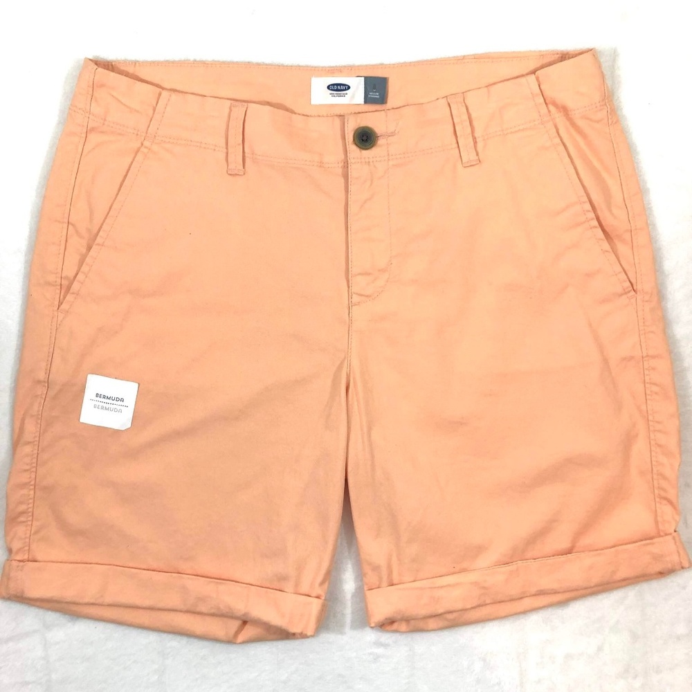 NWT Old Navy Peach Rolled Twill Shorts